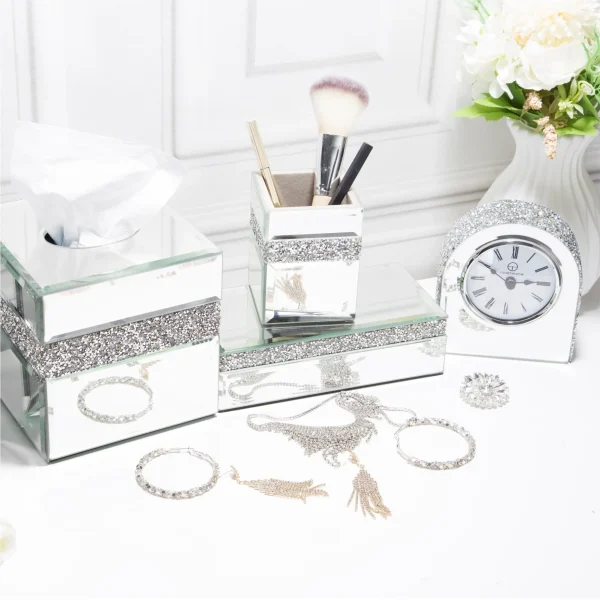 Crush Diamond Mantle Clock (2)