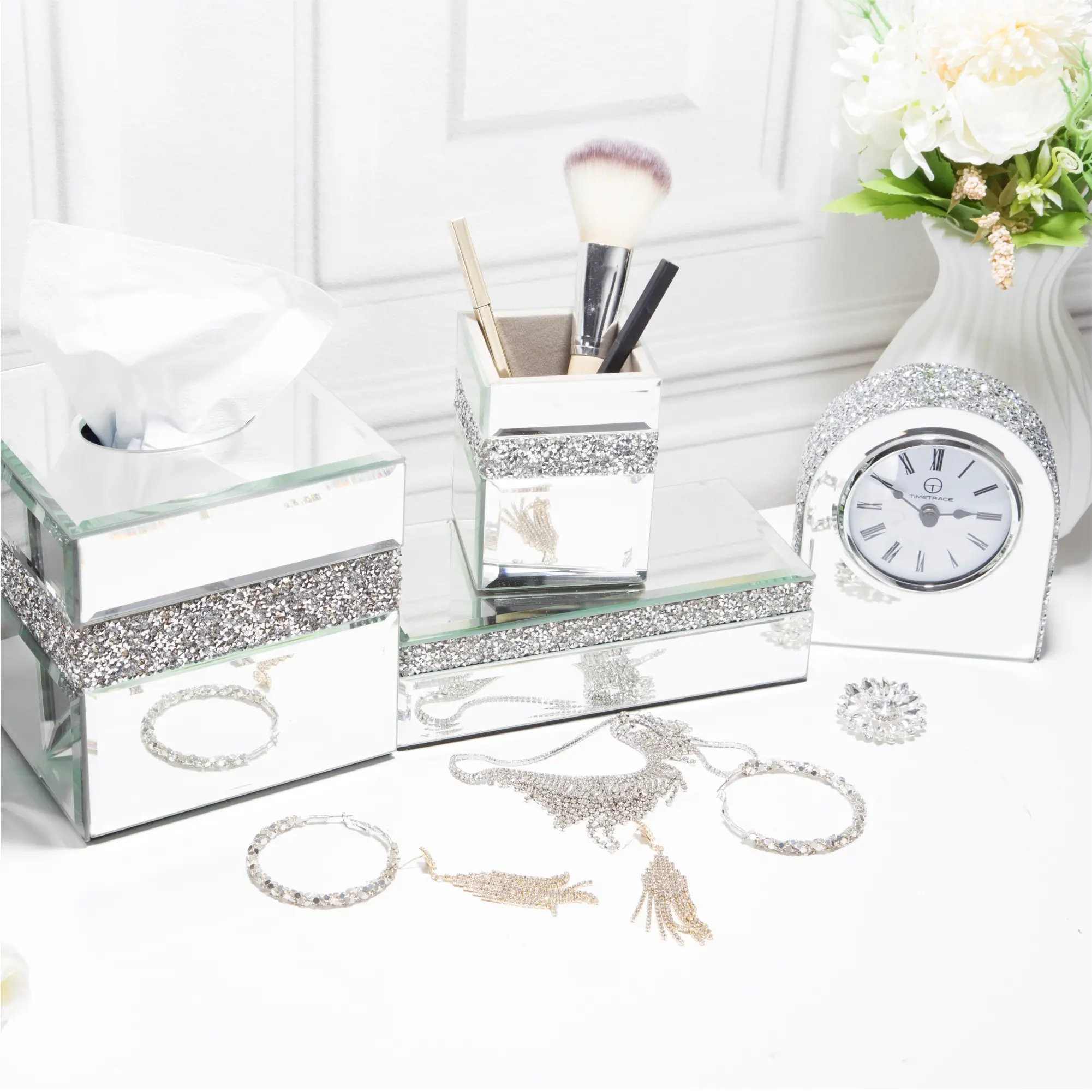 Crush Diamond Mantle Clock (2)