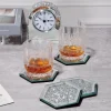 Hexa Shape Crush Diamante Coaster (3)