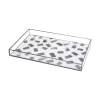 Gold Edge Printed Deco Glass Tray