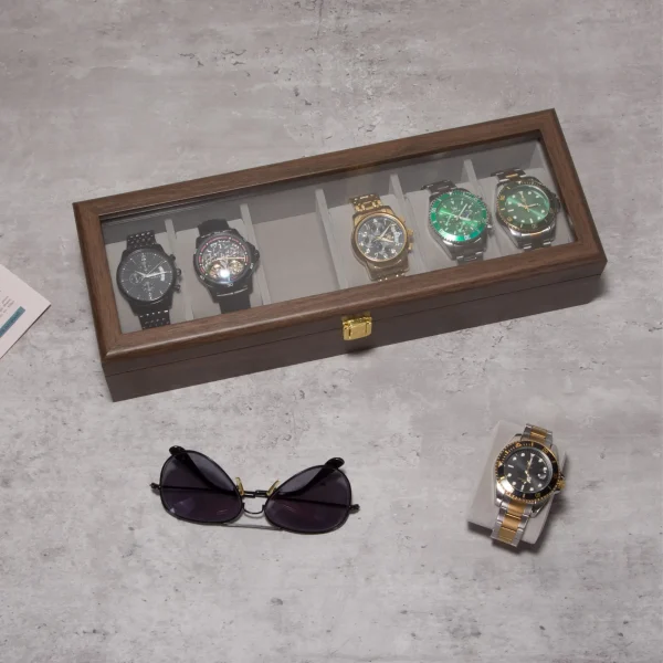 6 Slots Wooden watch box-WB002