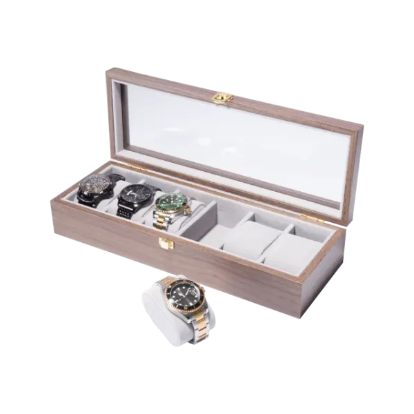 6 Slots Wooden watch box-WB002 (1)