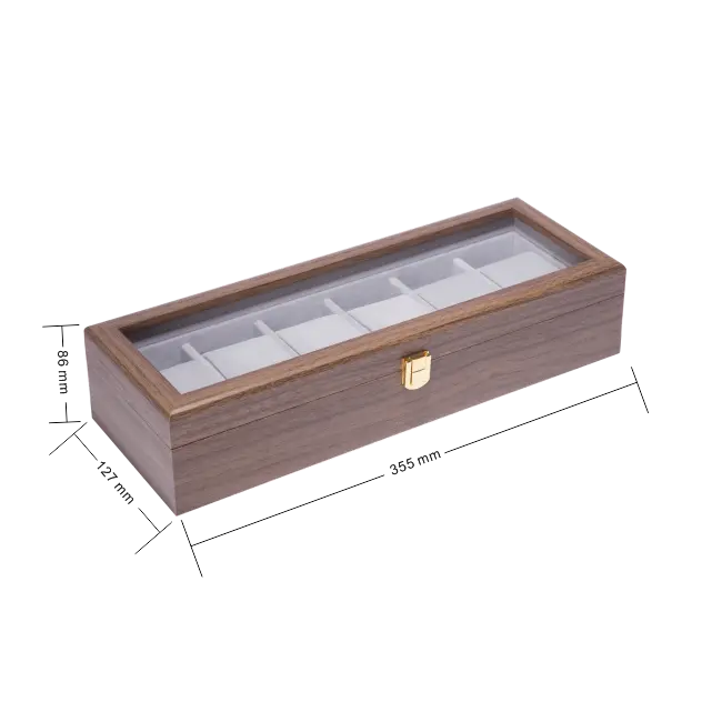 6 Slots Wooden watch box-WB002 (3)