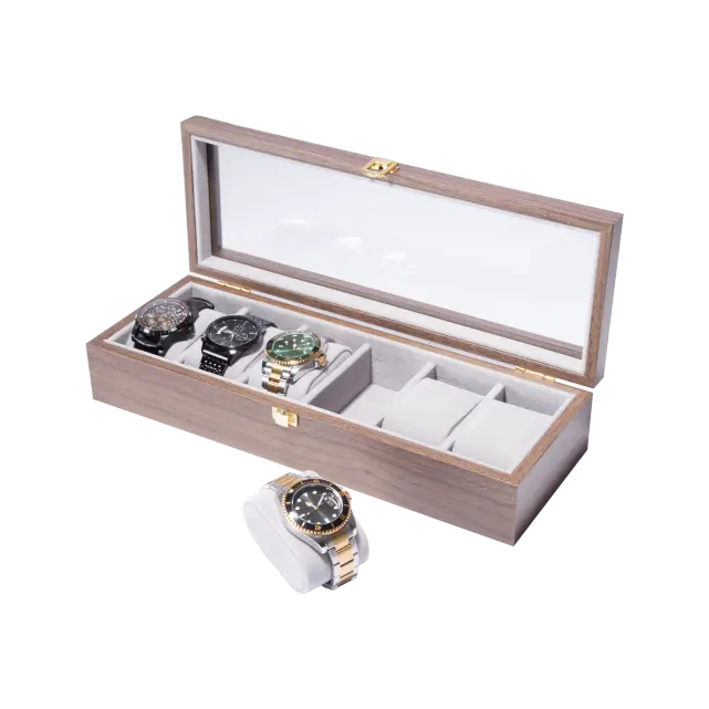6 Slots Wooden watch box-WB002 (1)