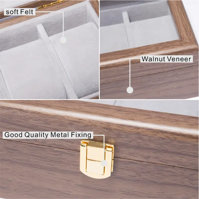 6 Slots Wooden watch box-WB002 (2)