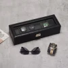 6 Slots PU leather watch box-WB004
