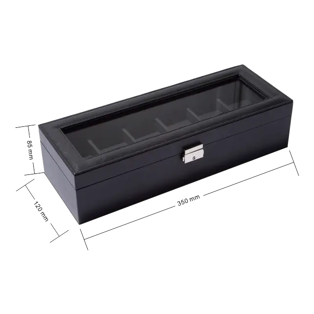 6 Slots PU leather watch box-WB004 (4)