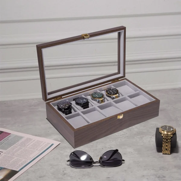12 Slots Wooden Display Watch Box-WB001