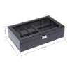 6 Slots with Jewelry Tray PU leather watch box-WB005 (4)